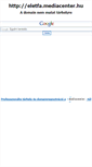 Mobile Screenshot of eletfa.mediacenter.hu