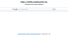 Tablet Screenshot of eletfa.mediacenter.hu